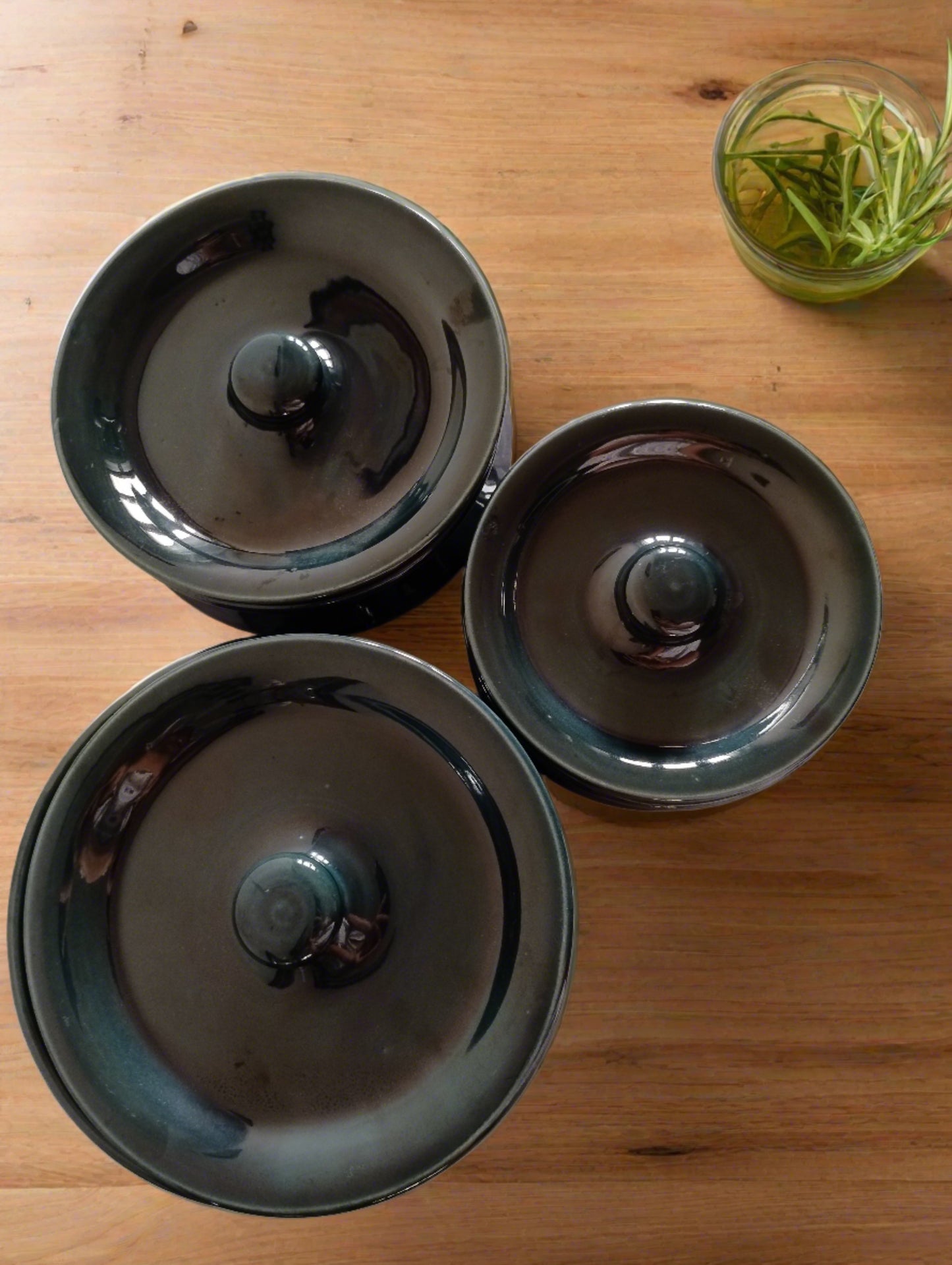 Pantone Green Casserole Set of 3