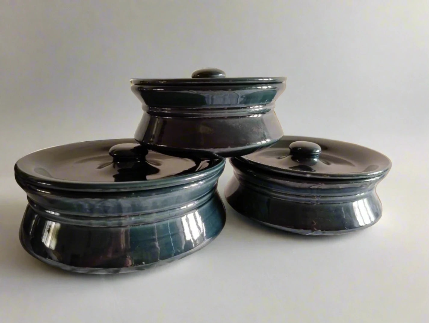 Pantone Green Casserole Set of 3