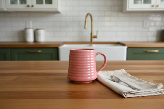 Cozy Heart Check Mug