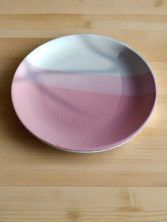Pink Stripped Plates (Pack of 2)
